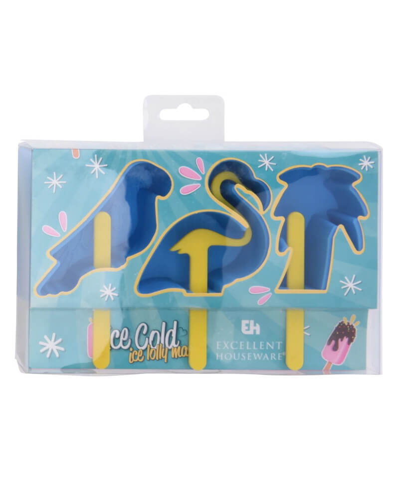 Excellent Houseware Ice Lolly Maker Blue   3 stk.