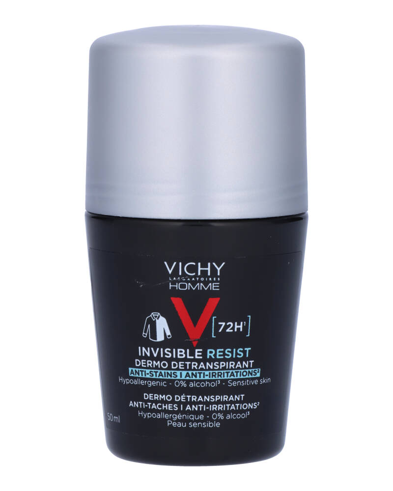 Vichy Homme Invisible Resist 72H Roll On 50 ml