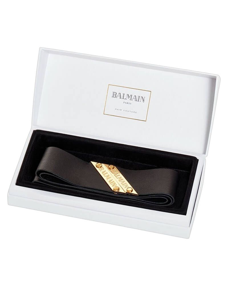 Balmain Genuine Leather Headband Black