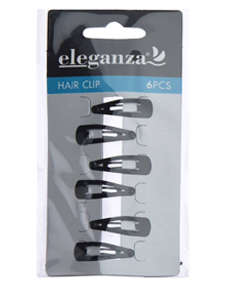 Eleganza Hair Clip Black 3cm 6 stk.