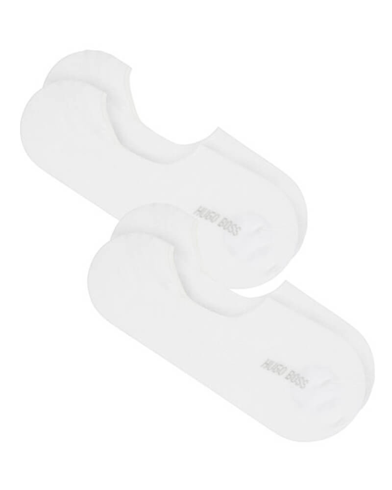 Boss Hugo Boss 2-pack Shoeliner Finest Soft Cotton White Size 45-46   2 stk.