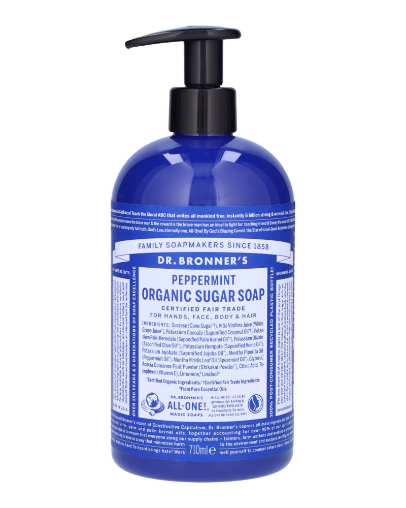 Dr. Bronner's Organic Pump Soap Peppermint 710 ml