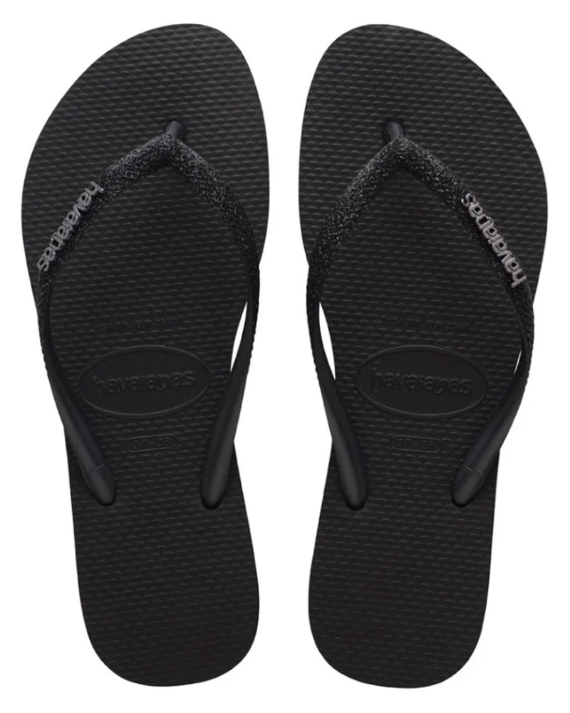 Havaianas Slim Glitter - Sort - Str. 37/38