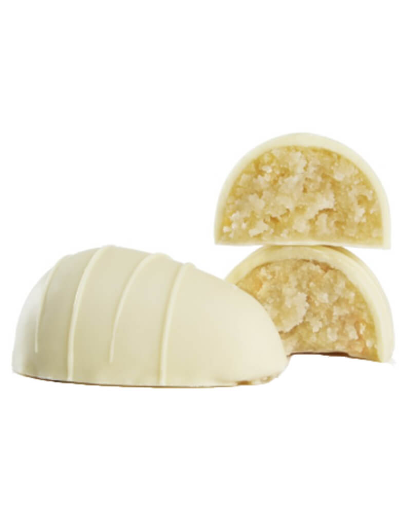 Cocoture Marsipan Egg Hvit Oransje Med Hvite Striper 52 g