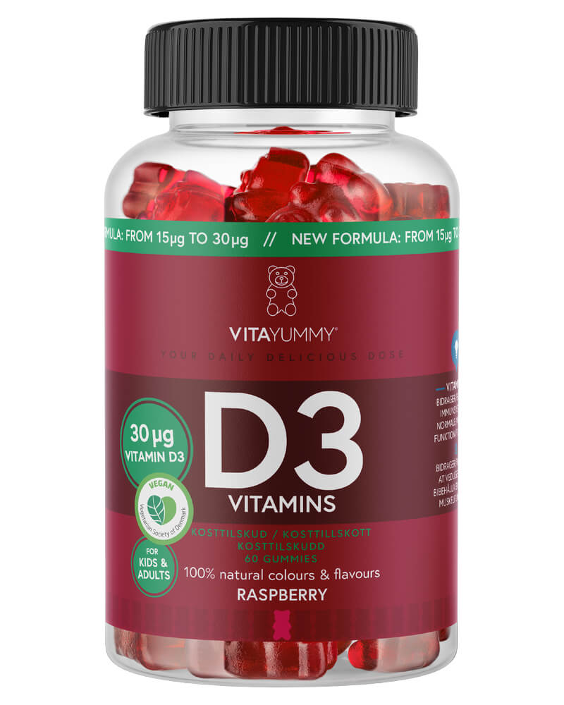 Vitayummy D3 Vitamins Raspberry   60 stk.