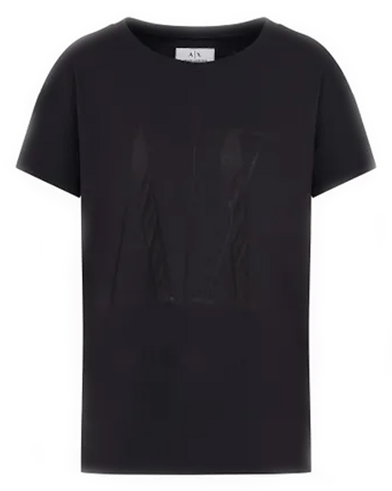 Armani Exchange Icon Period Women T-Shirt Black XL