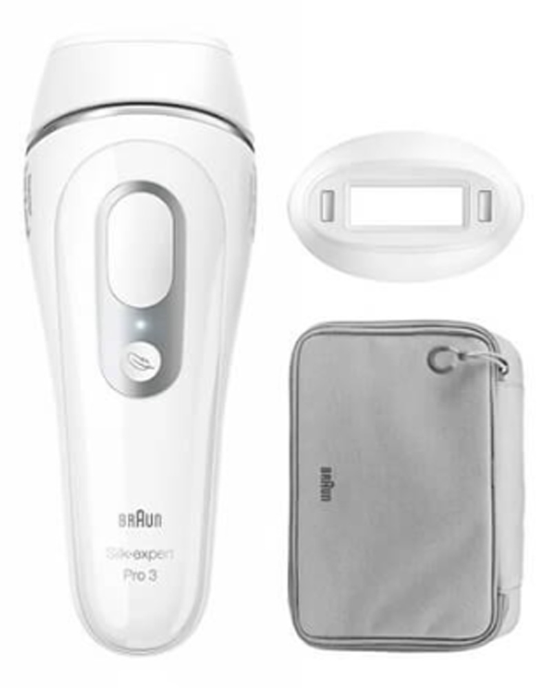 Braun Silk-expert Pro Silk expert Pro 3 PL3020, Sølv, Hvit, Intense Pulsed Light (IPL), Storbritannia, AC, 100 - 240 V, Boks