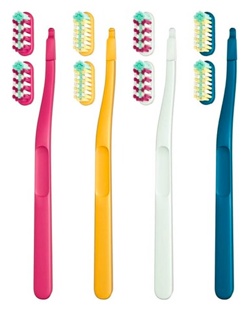 Jordan Tandbørste Change Medium Ass. Farver Replaceable 2x Heads + Handle