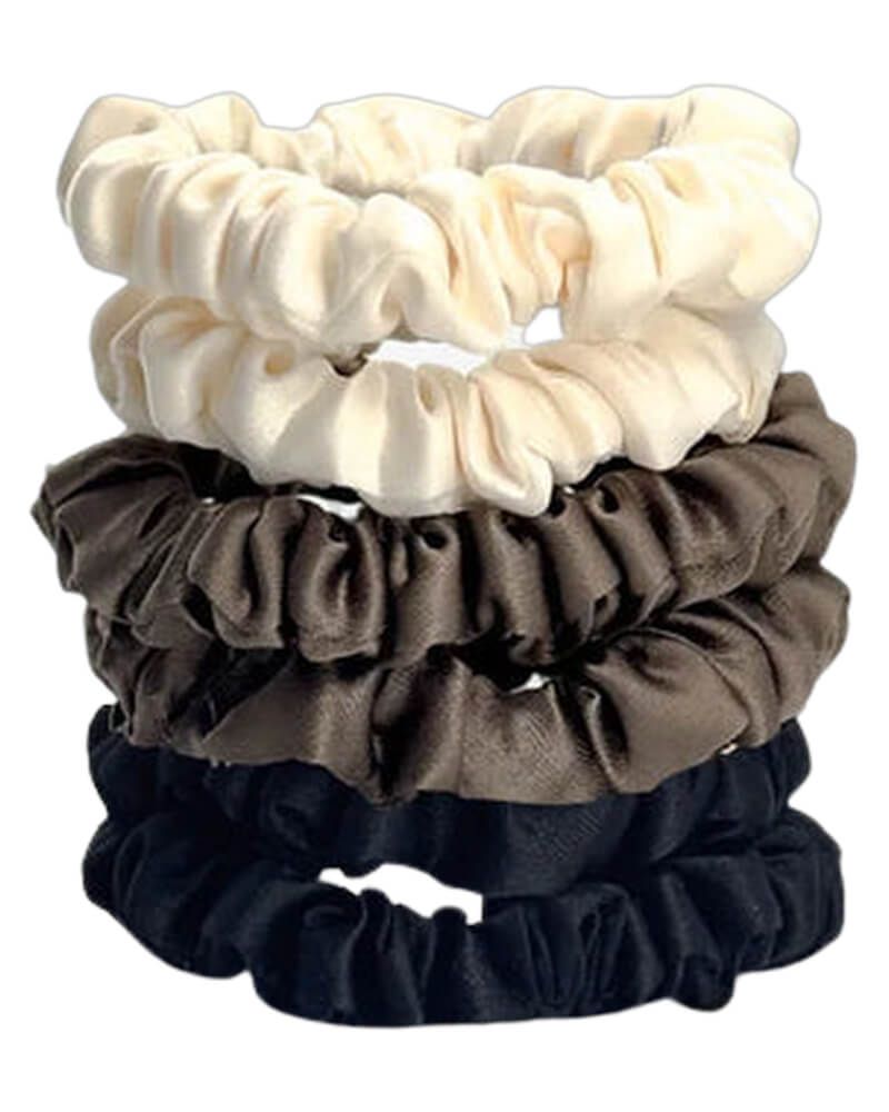 Yuaia Haircare Soft Satin Scrunchies Coffee 6 stk.