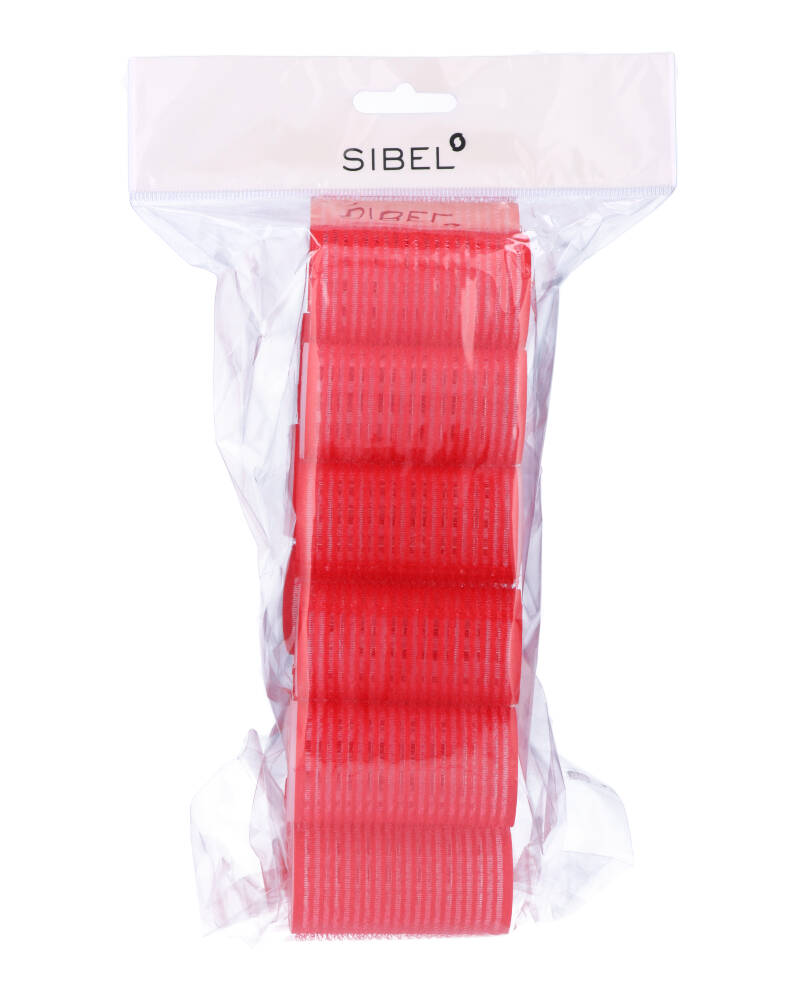 Sibel Velcro Curlers Roller Red 36mm - Art 4124049   12 stk.