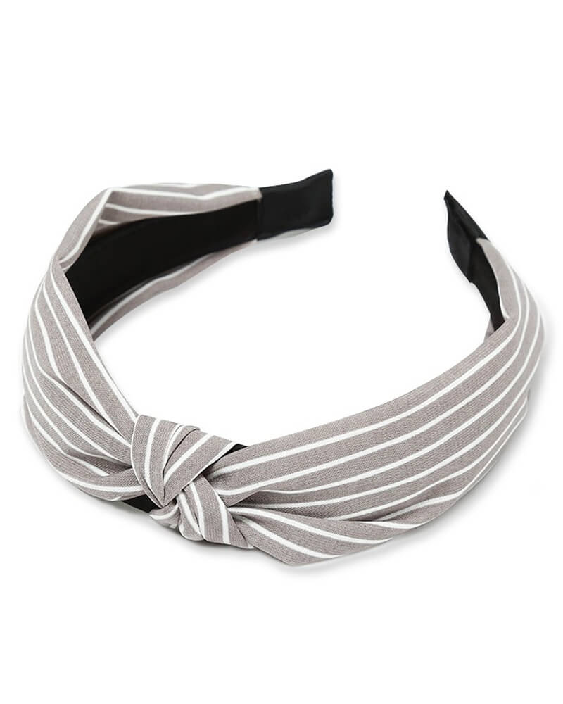 Everneed headband Kara stribs grey