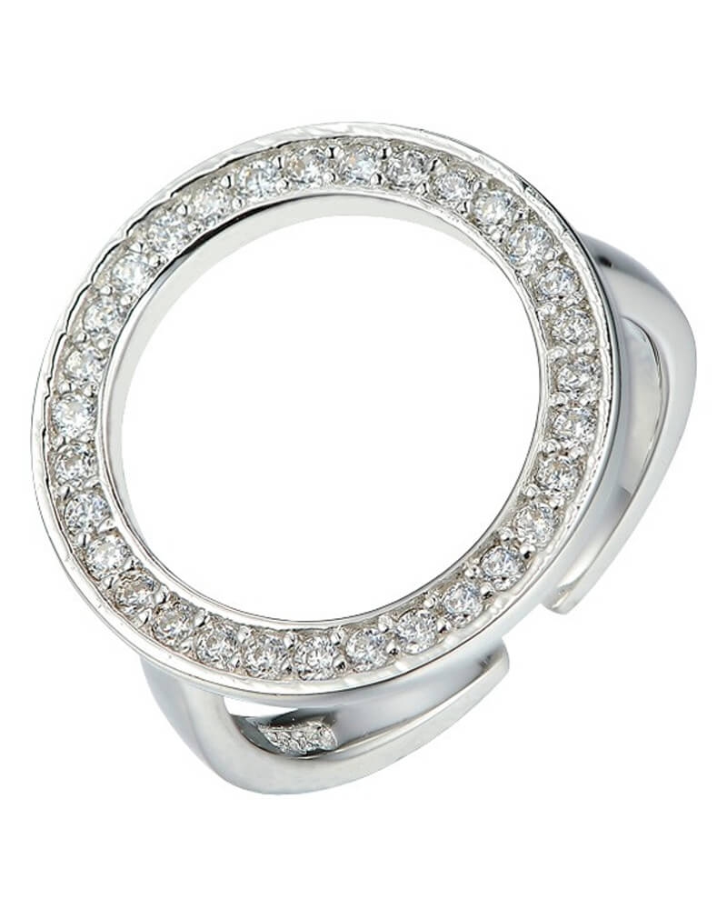 Everneed Bella - Silver with clear zirconia