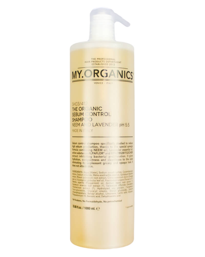 My.Organics The Organic Sebum Control Shampoo Neem And Lavender 1000 ml