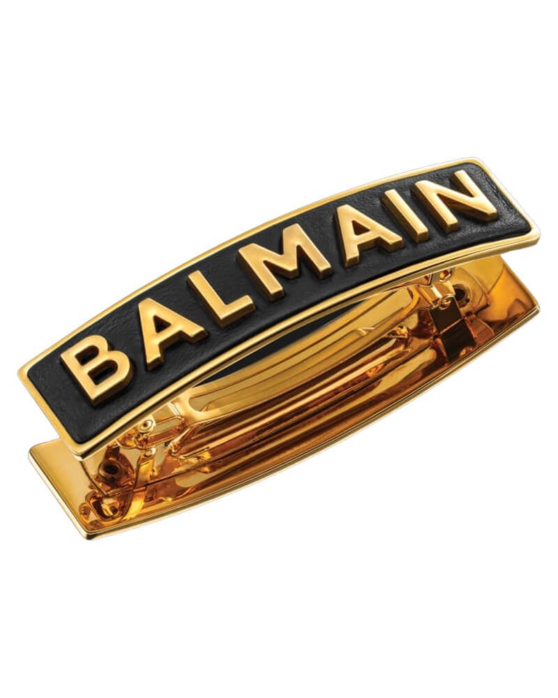 Balmain Gold Plated Barrette Medium Logo