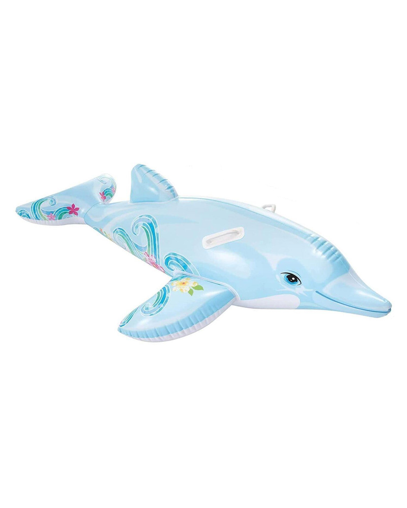 INTEX Ride-On Delfin 175x66cm (max 40kg) (från 3 år) (Lil' Dolphin Ride-On)