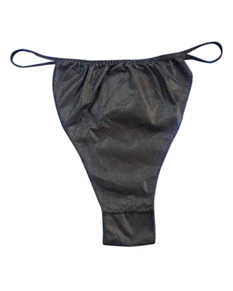 Sibel Disposable Thong Briefs Men 100 Pcs Black - Art 7420215