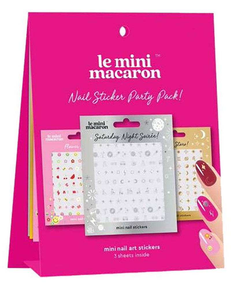 Le Mini Macaron Mini Nail Art Stickers Party Pack