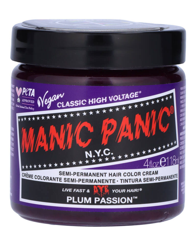 Manic Panic Semi-Permanent Hair Color Cream Plum Passion