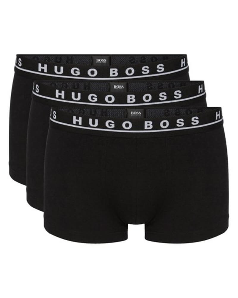 Boss Hugo Boss 3-pack Bokser Trunks Svart - Størrelse S 3 stk.