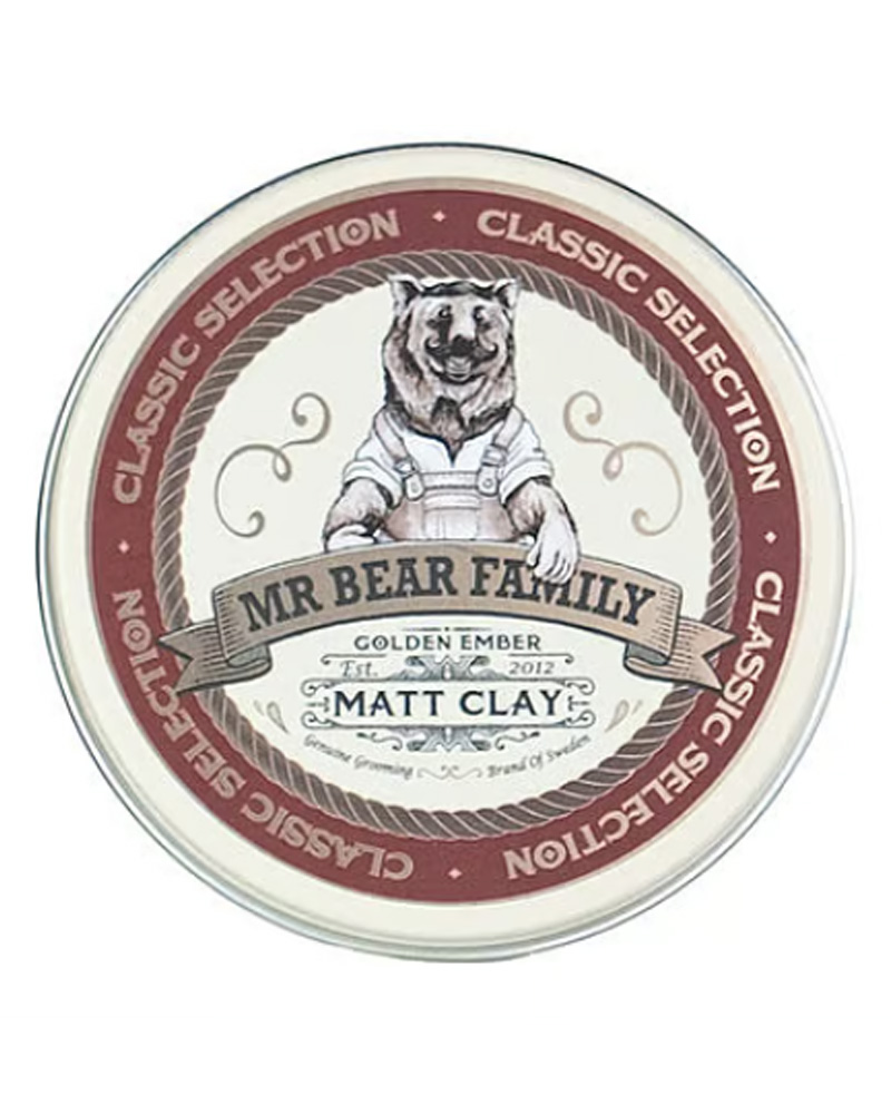 Mr. Bear Pomade - Matt Clay - Golden Ember - 100gr