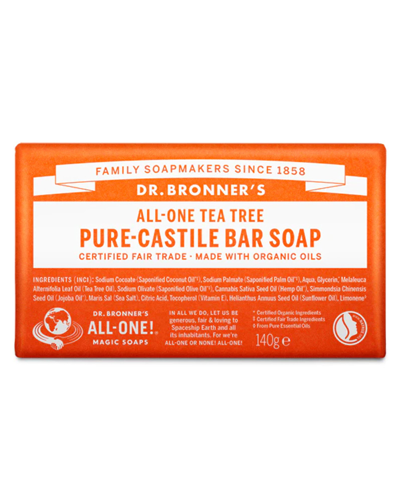 Dr. Bronner's Pure-Castile Bar Soap Tea Tree 140 g