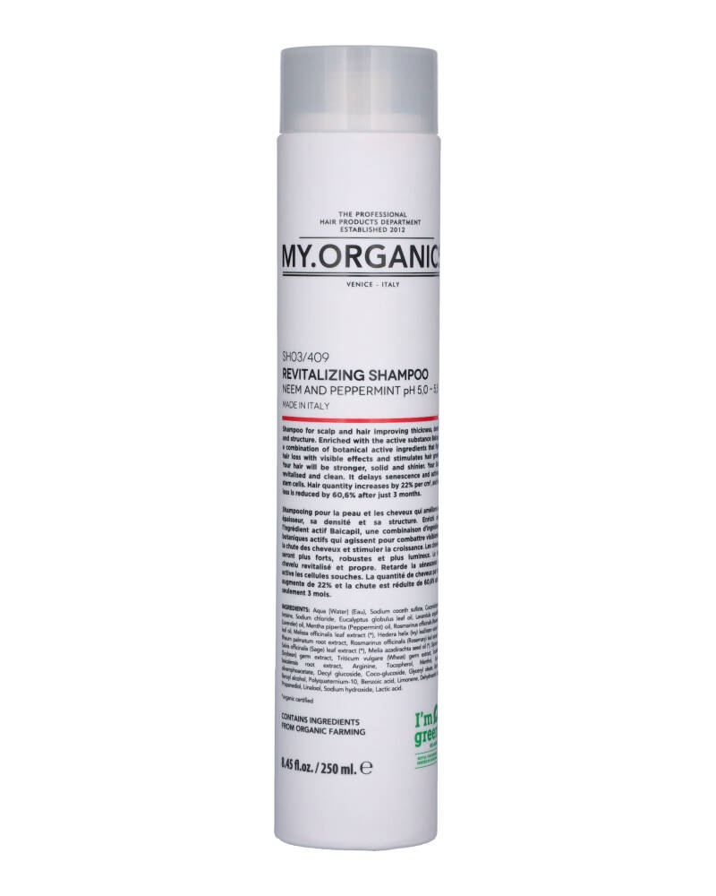 My.Organics The Organic Revitalizing Shampoo Neem And Peppermint 250 ml