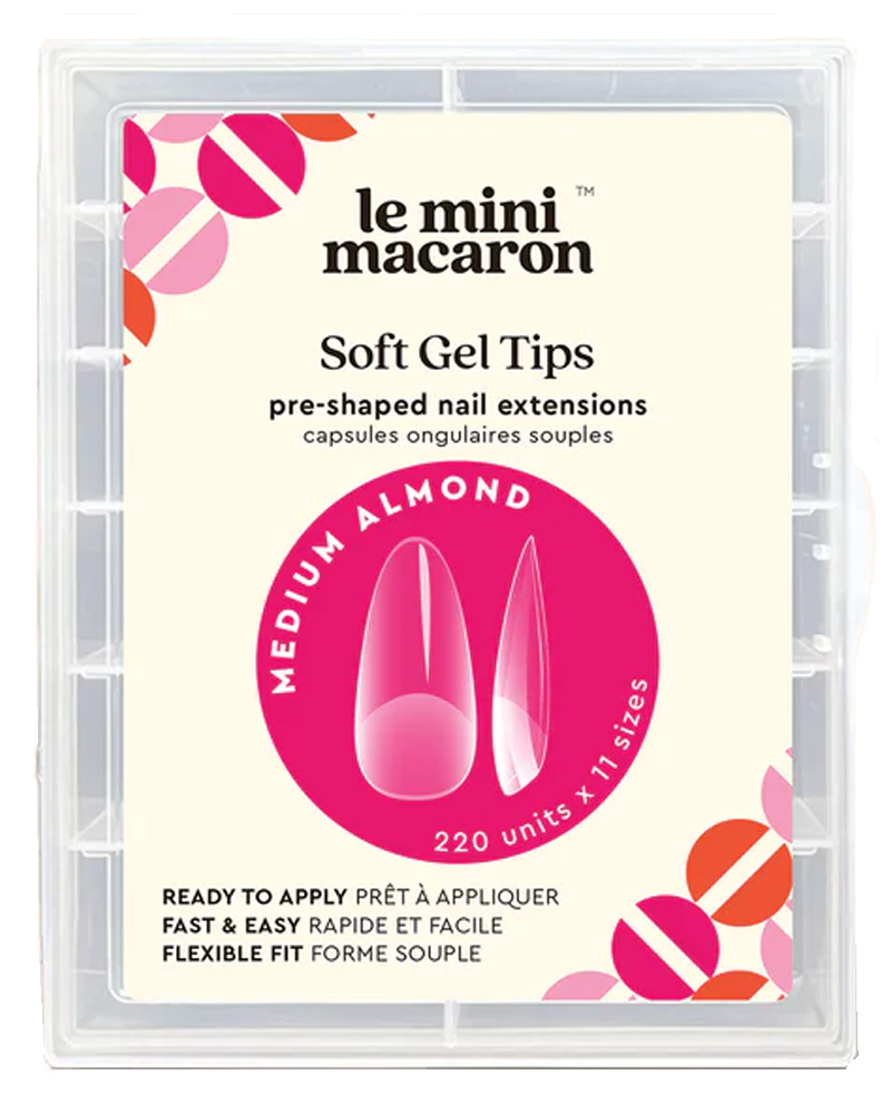 Le Mini Macaron Le Gel Soft Gel Tips Medium Almond