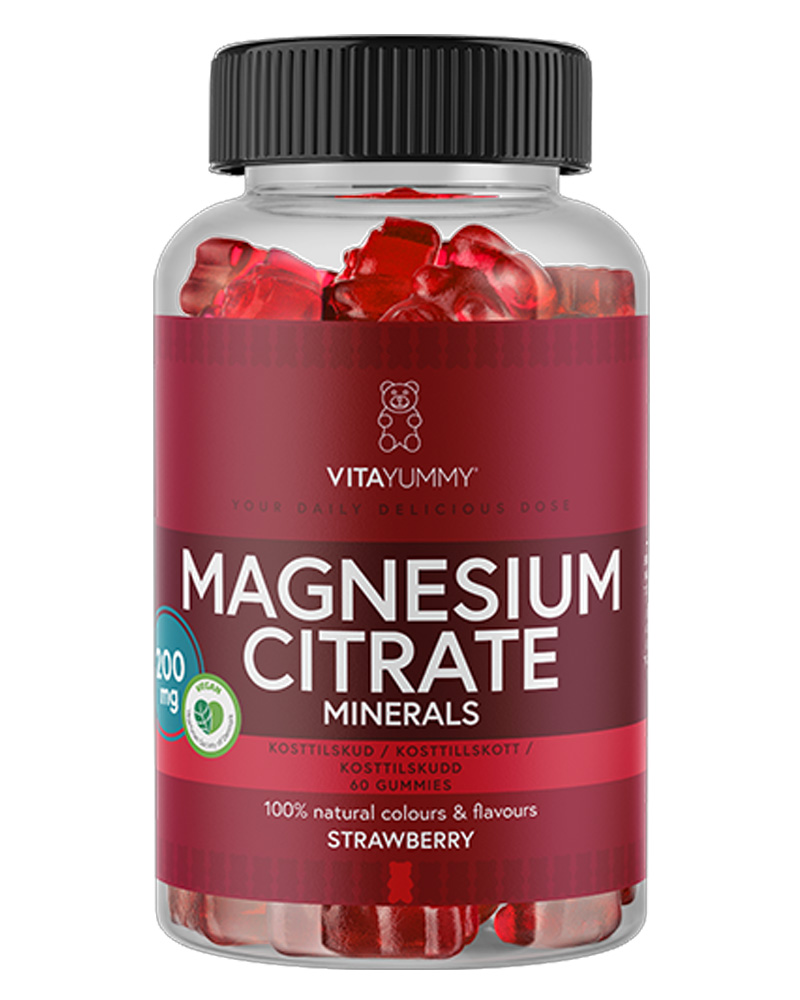 Vitayummy Magnesium Citrate Minerals Strawberry   60 stk.
