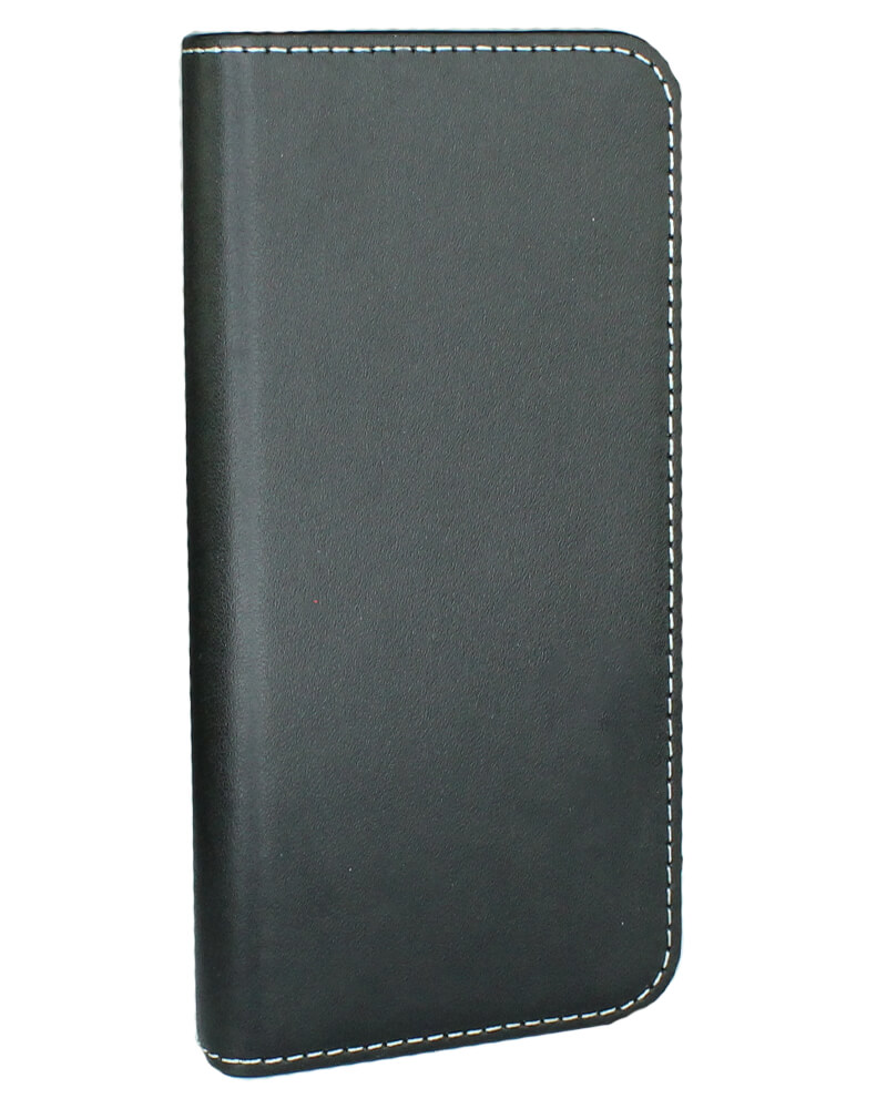 Njord Flip Cover m. Pung Ægte læder - Sort iPhone 7