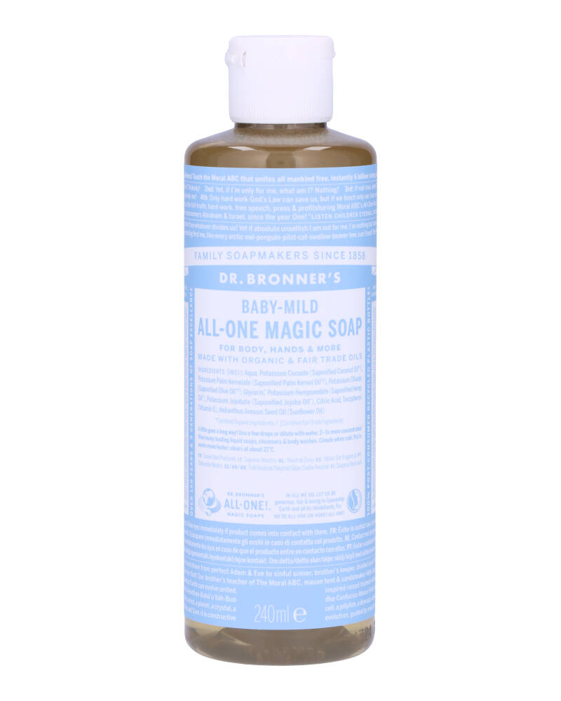 Dr. Bronner's Pure-Castile Soap Baby-Mild (Unscented) 240 ml