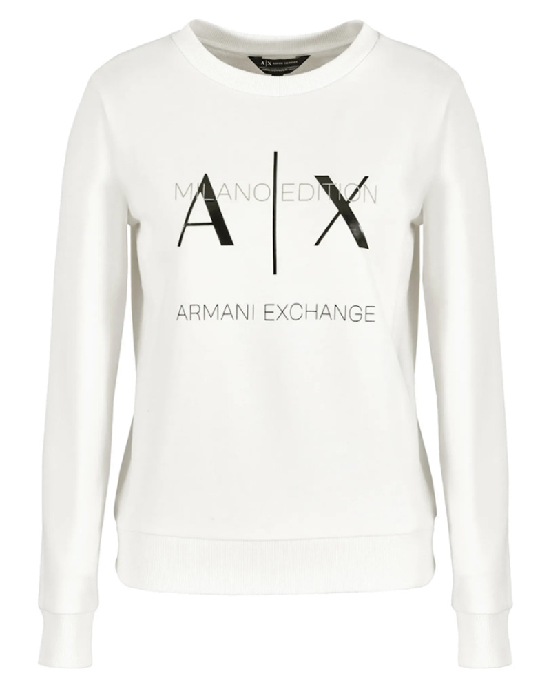Armani Exchange Kvinne Sweatshirt Hvit L