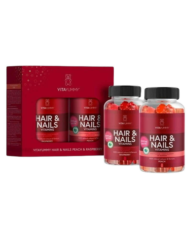 Vitayummy Hair & Nails Gift Box Peach & Raspberry 180 g 2 stk.