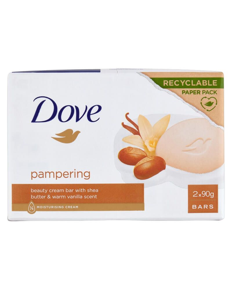 Dove Pampering Soap Shea Butter & Vanilla Beauty Bar 90 g 2 stk.