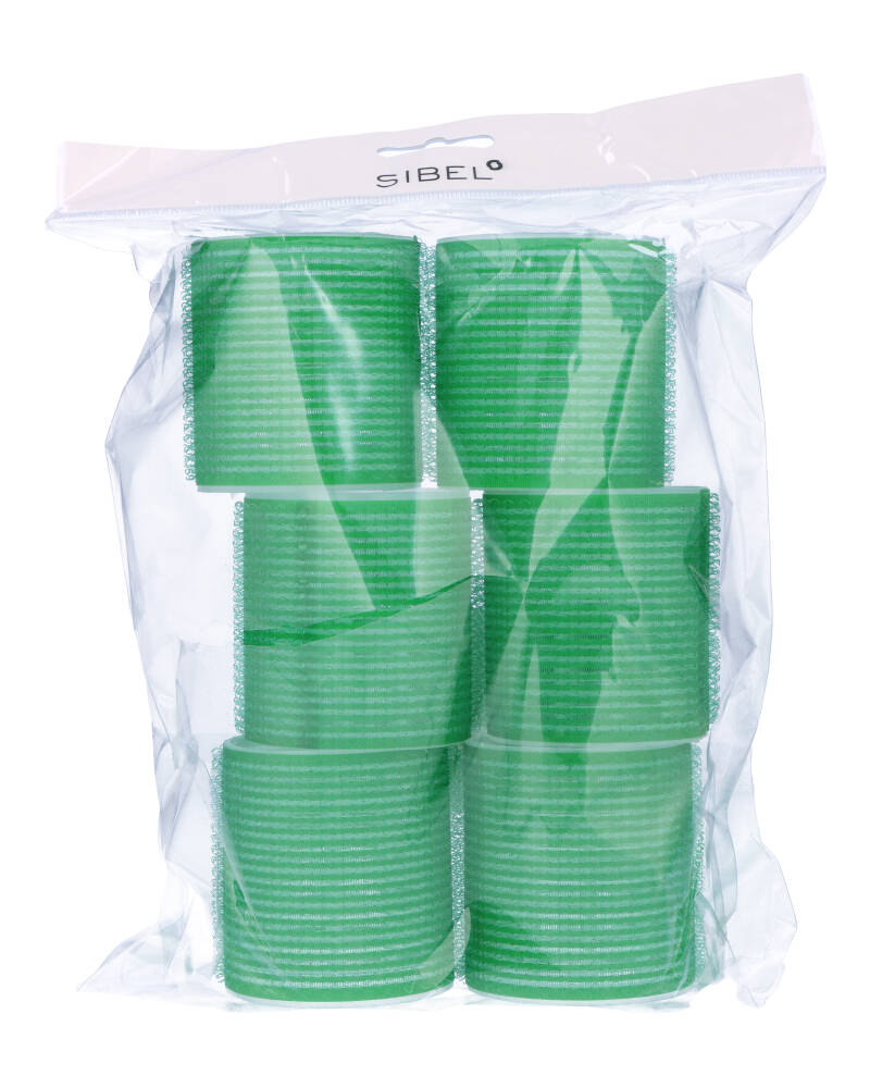 Sibel Velcro Curlers Roller Green 61mm - Art 4166549   6 stk.