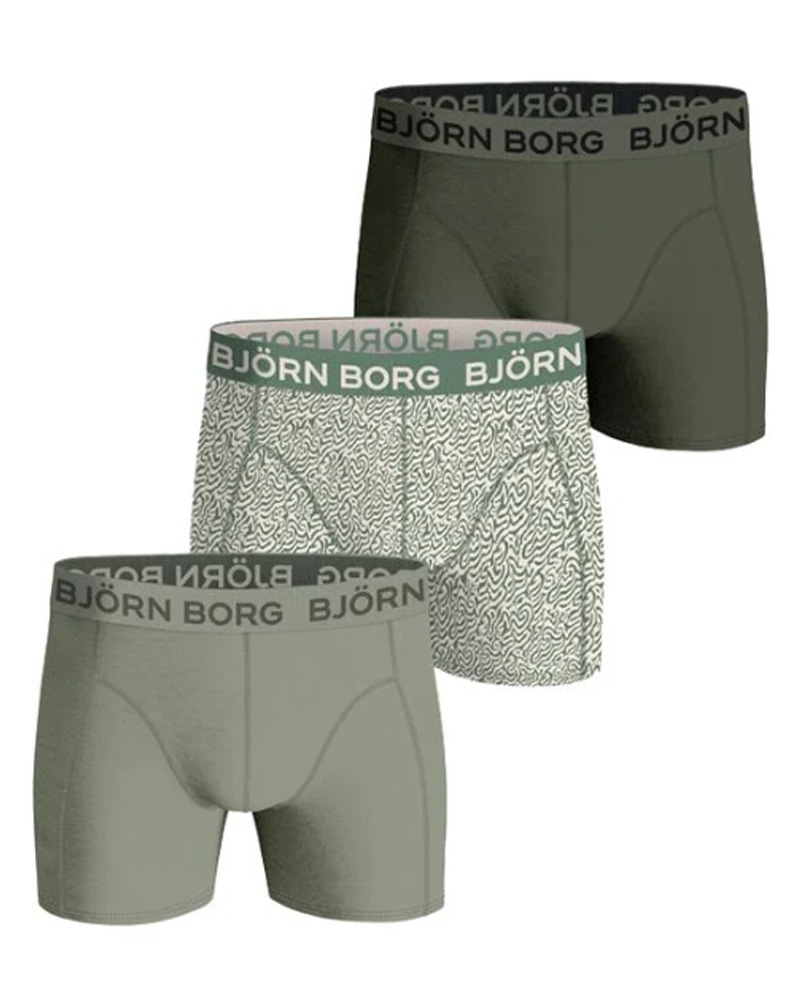 Björn Borg Cotton Stretch Shorts 3-pack Str. XXL 3 stk.