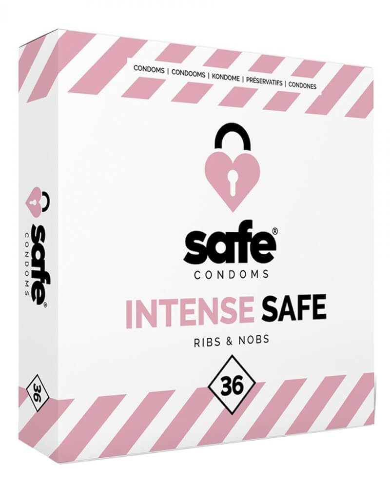 Safe Intense Safe Ribs & Nobs Condoms 36 pcs   36 stk.