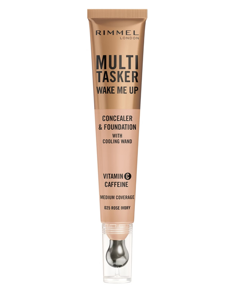 Rimmel London Multi-Tasker Wake Me Up Concealer & Foundation 025 Rose Ivory 20 ml