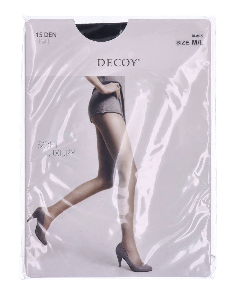Decoy Strømpebukser Soft Luxury 15 Den Tight Svart polyamid M/L Dame