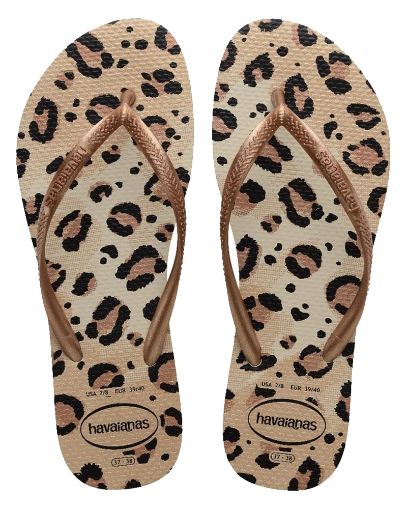 Havaianas Slim Animals Beige Str 41/42 Dame