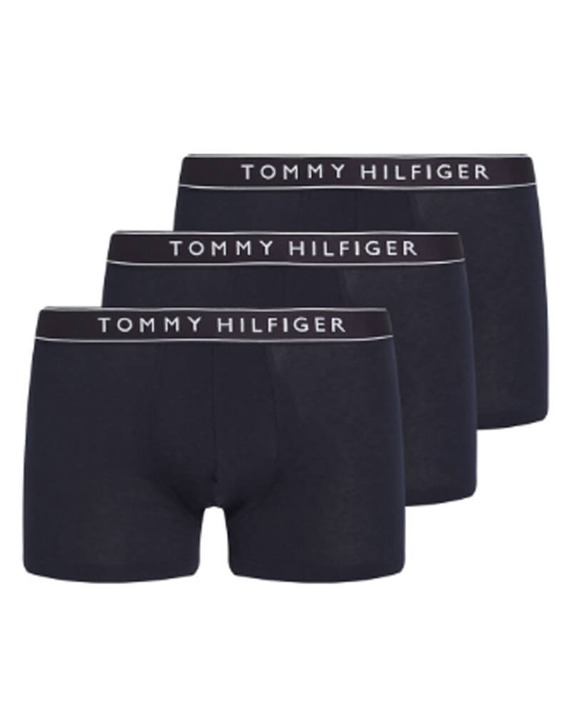 Tommy Hilfiger 3P Cotton Stretch Trunks Mørkblå bomull X-Large Herre