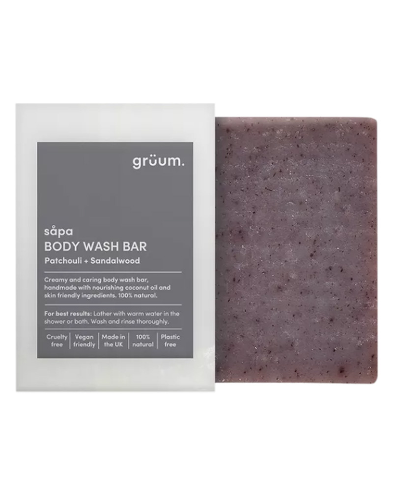 Grüum Body Wash Bar Patshouli + Sandalwood 95 g