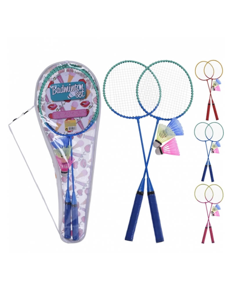 Badminton Set Blue   5 stk.