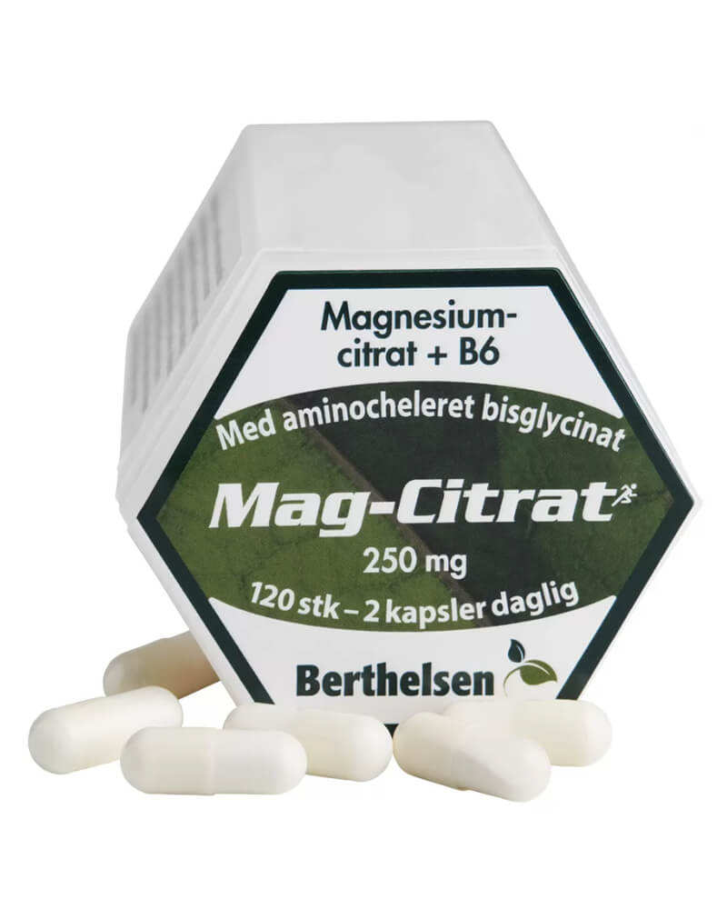Berthelsen Naturprodukter - Mag-Citrat+B6   120 stk.