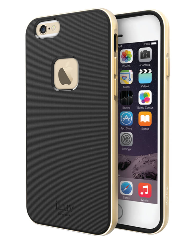 iLuv Metal Forge iphone 6/6s cover - Guld