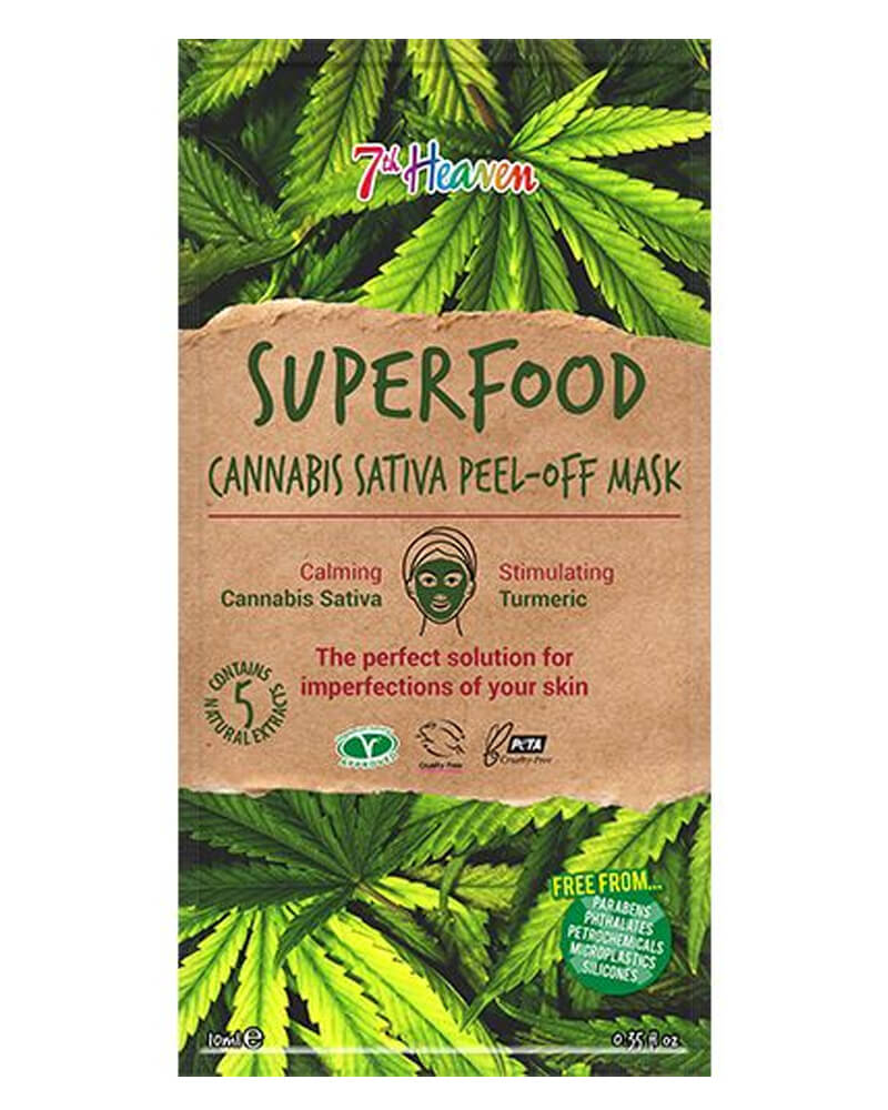 7th Heaven Superfood Cannabis Sativa Peel-Off Mask 10 g 1 stk.