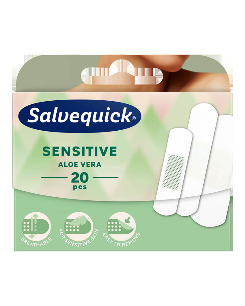 Salvequick Sensitive Aloe Vera Band Aid 20 stk.