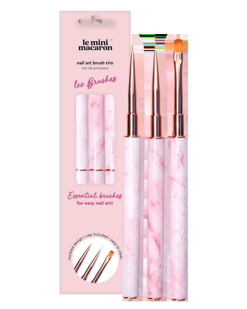 Le Mini Macaron Nail Art Brush Trio Les Brushes