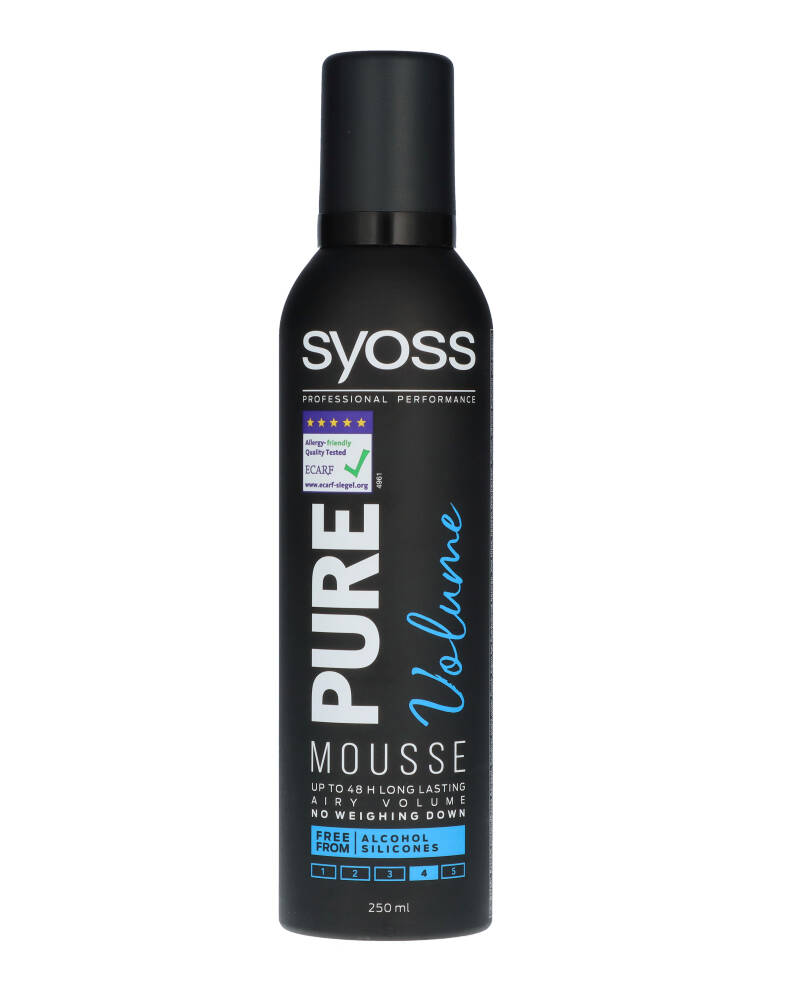 Syoss Pure Volume Mousse (U) 250 ml
