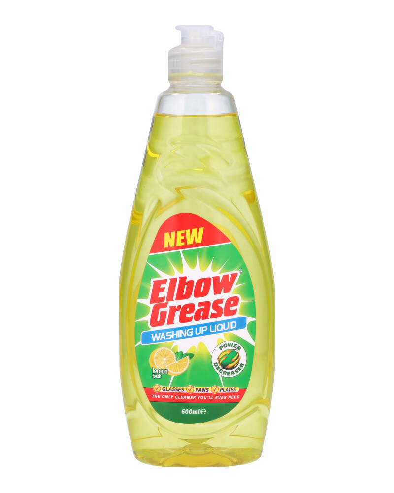 Elbow Grease Washing Up Liquid Lemon Fresh 600 ml