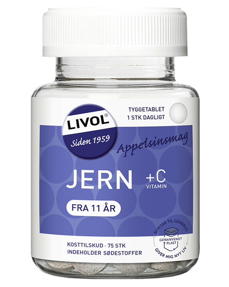 Livol Iron Chewable Tablet Orange Taste   75 stk.